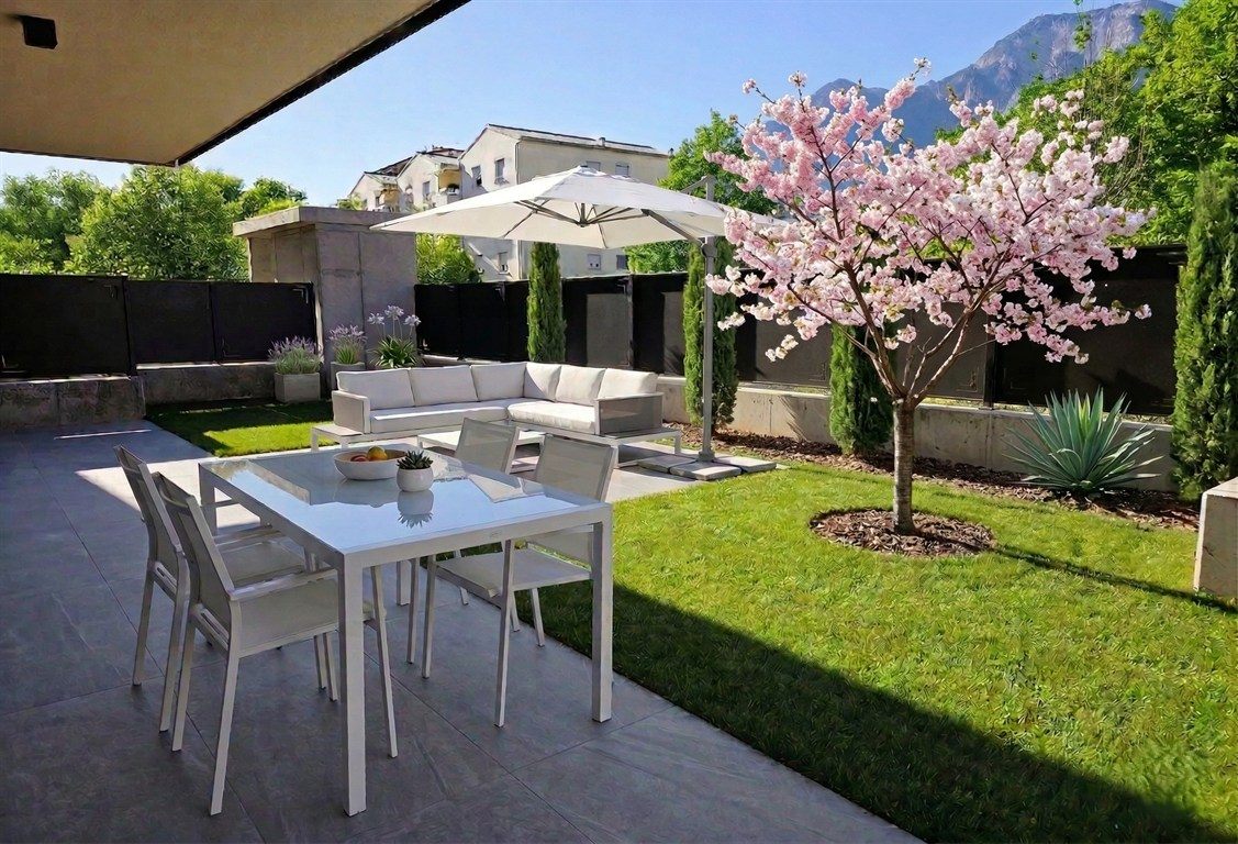 Nuovo splendido 3 stanze con giardino di 220 mq in ClasseA+