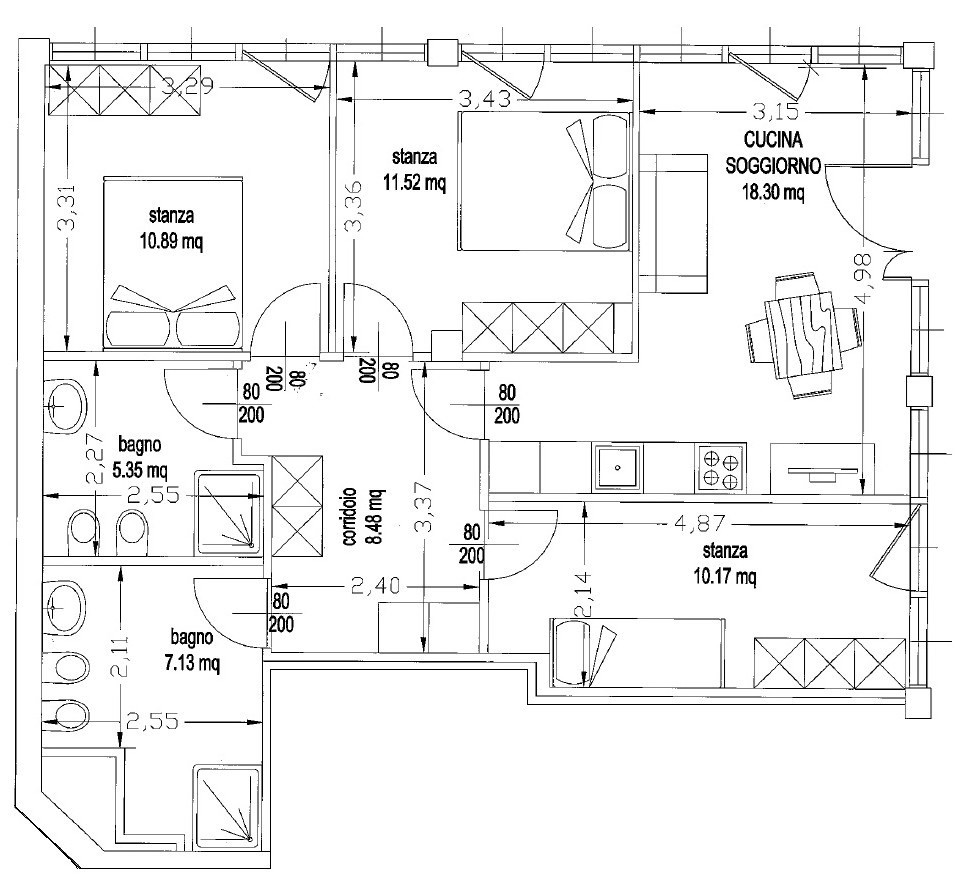 Pergine Valsugana 3 stanze in fase di completa ristrutturazione